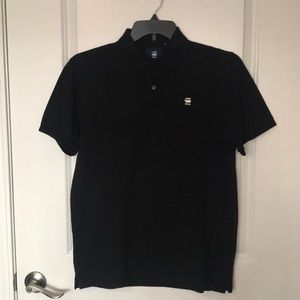 Men's G-Star Raw Black Polo Shirt